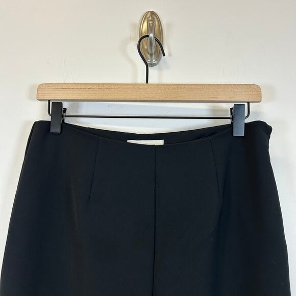 Anthropologie Black Flared Bell Bottom Trousers Size 10 Modern Statement Pants - Picture 6 of 10